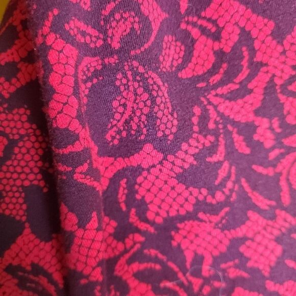 Soma Red and Black Lounge Dress Size Large - Picture 6 of 8